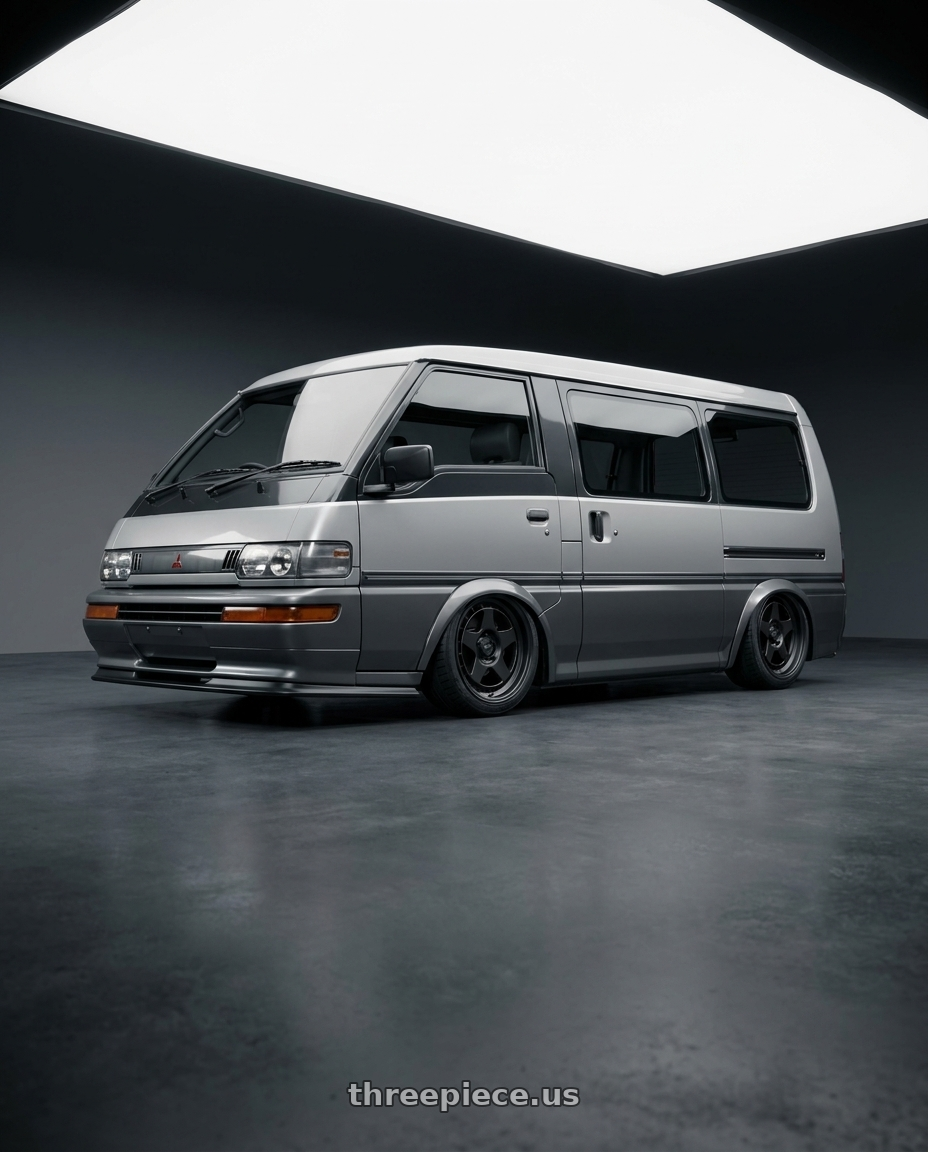 1992 Mitsubishi delica with fifteen52 ANALOG HD 6x139.7 17x8.5 +0 ASPHALT BLACK (SATIN BLACK) wheels