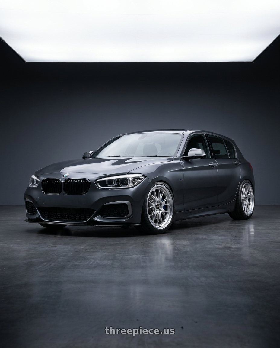 2018 bmw m140i with BBS LM-R 5x120 19x8.5+28 Diamond Silver wheels