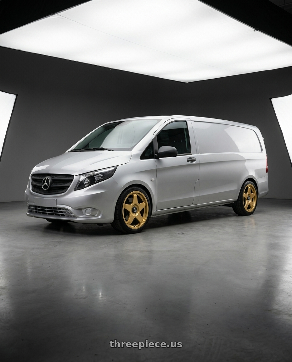2017 Mercedes Vito with fifteen52 CHICANE 5x114.3 / 5x100 18x8.5 +35 GOLD (GLOSS GOLD) wheels