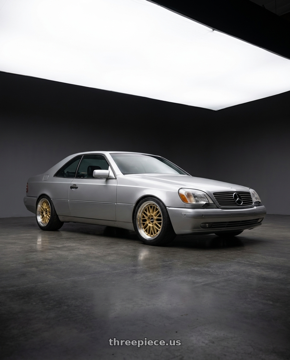 1998 Mercedes CL with BBS LM 5x114.3 20x10.5+20 Gold wheels