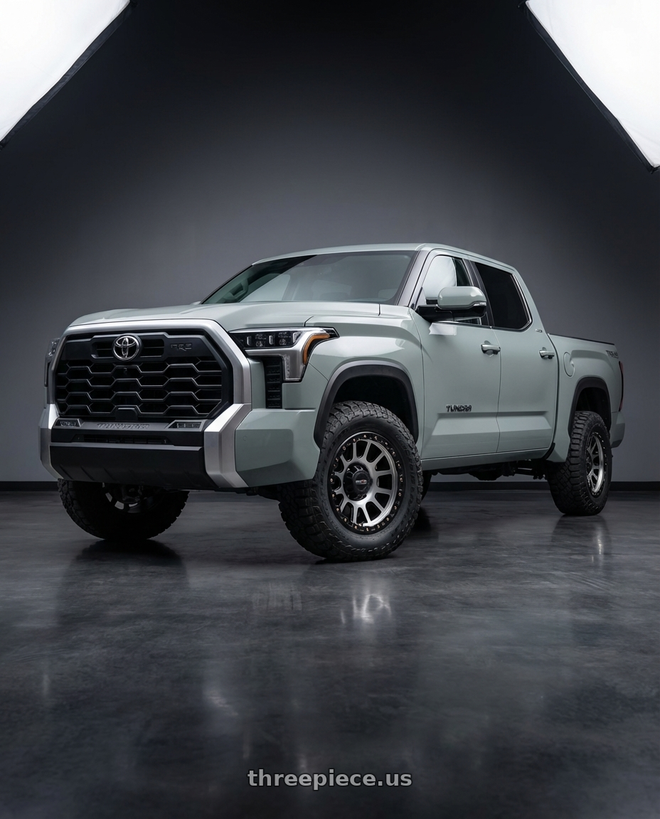 2024 Toyota Tundra with Vision Off-Road 111 Nemesis 6x139.7 20x9+0 Matte Black Machined Face wheels