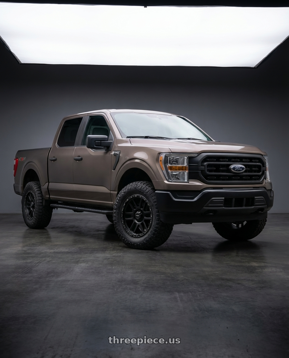 2019 Ford F-150 with Vision Off-Road 111 Nemesis 6x135 20x9+0 Matte Black wheels