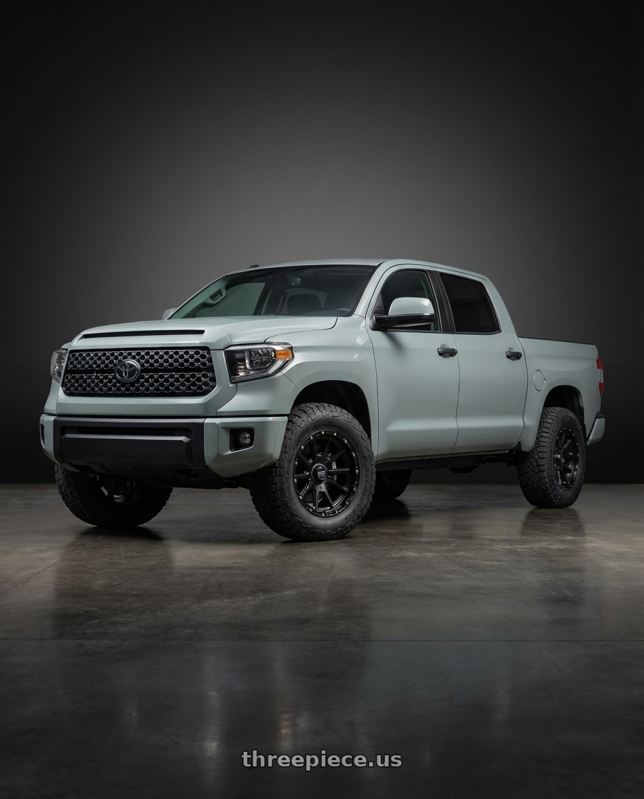 2018 Toyota Tundra with KMC KM100 SYNC 5X150 20X9 +18 SATIN BLACK wheels