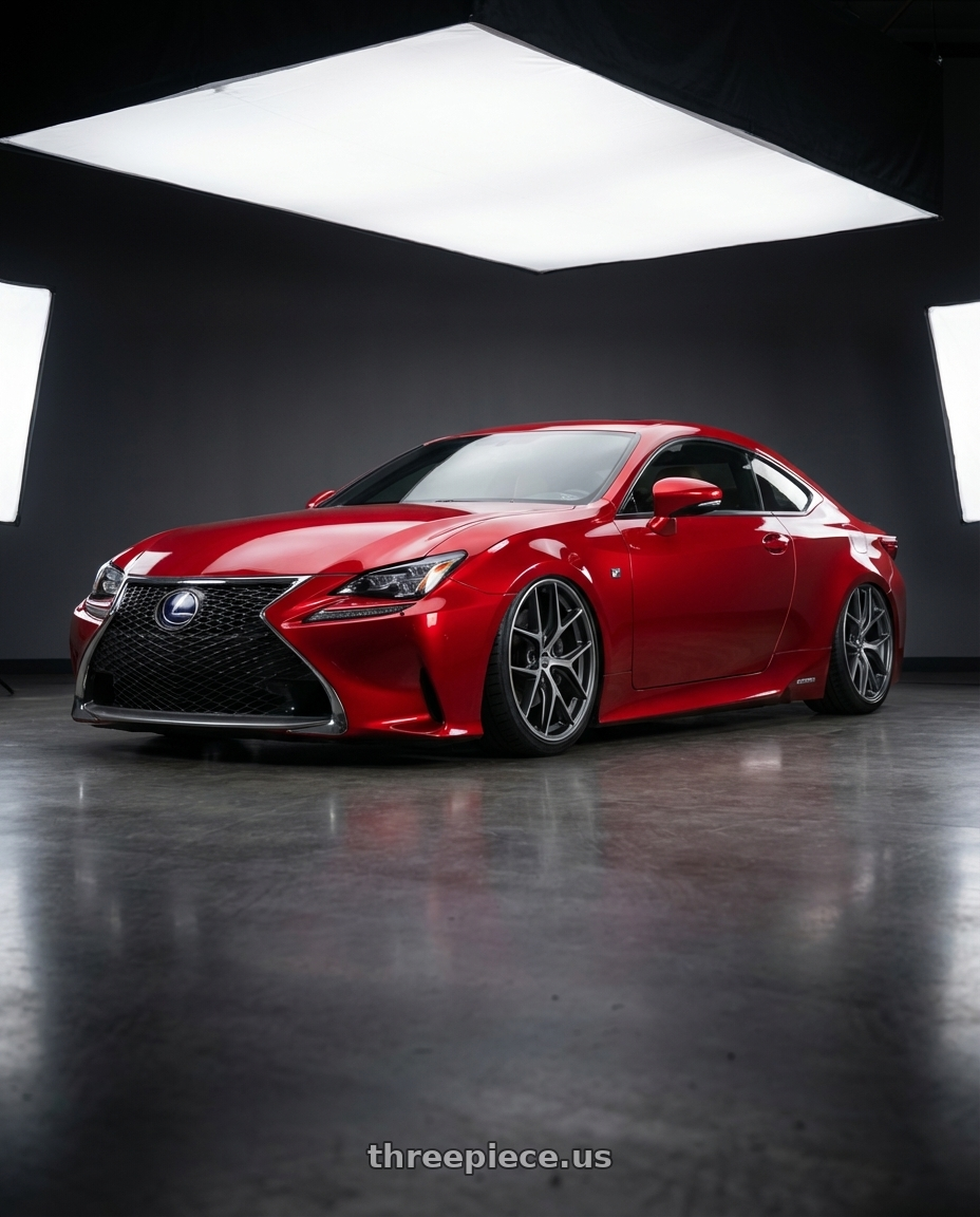 2018 Lexus RC F with BBS CC-R 5x114.3 19x8.5+30 Graphite w/ Diamond Cut Face wheels