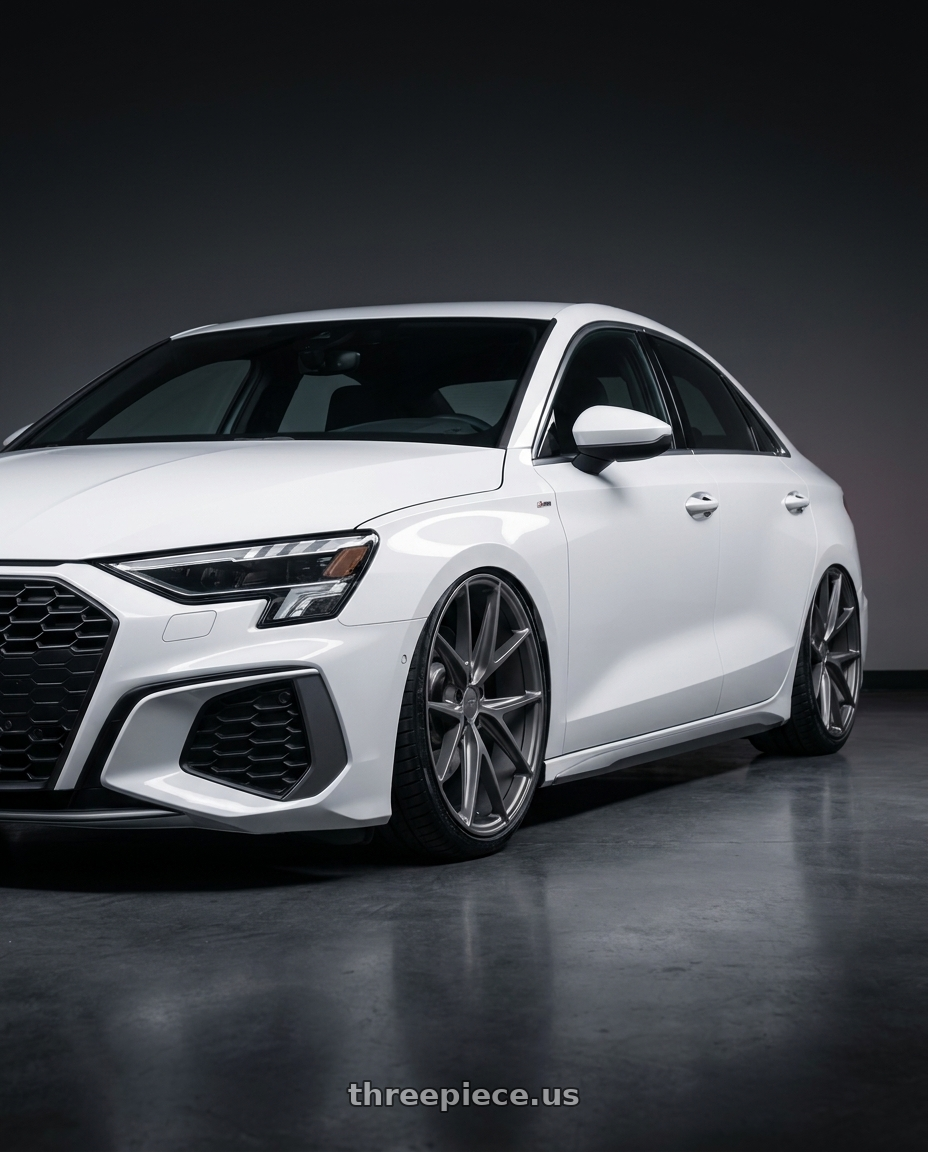 2024 Audi S3 8Y with Niche 1PC M116 MISANO 5X112 19X9.5 +35 MATTE GUN METAL wheels