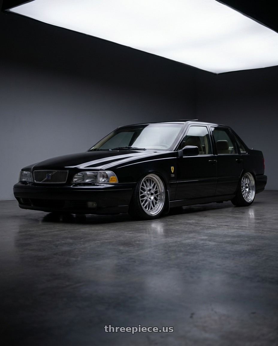 2000 Volvo s70 glt with Work Meister M1 3p 5x108 18x8+38 O Disk Silver wheels