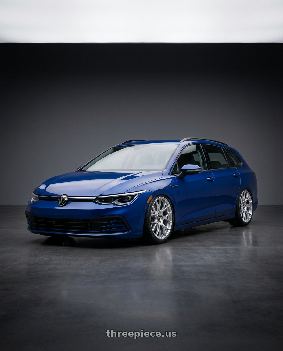 2022 Golf varinat with BBS RE-V7 5x112 19x8.5 +43 Diamond Silver wheels