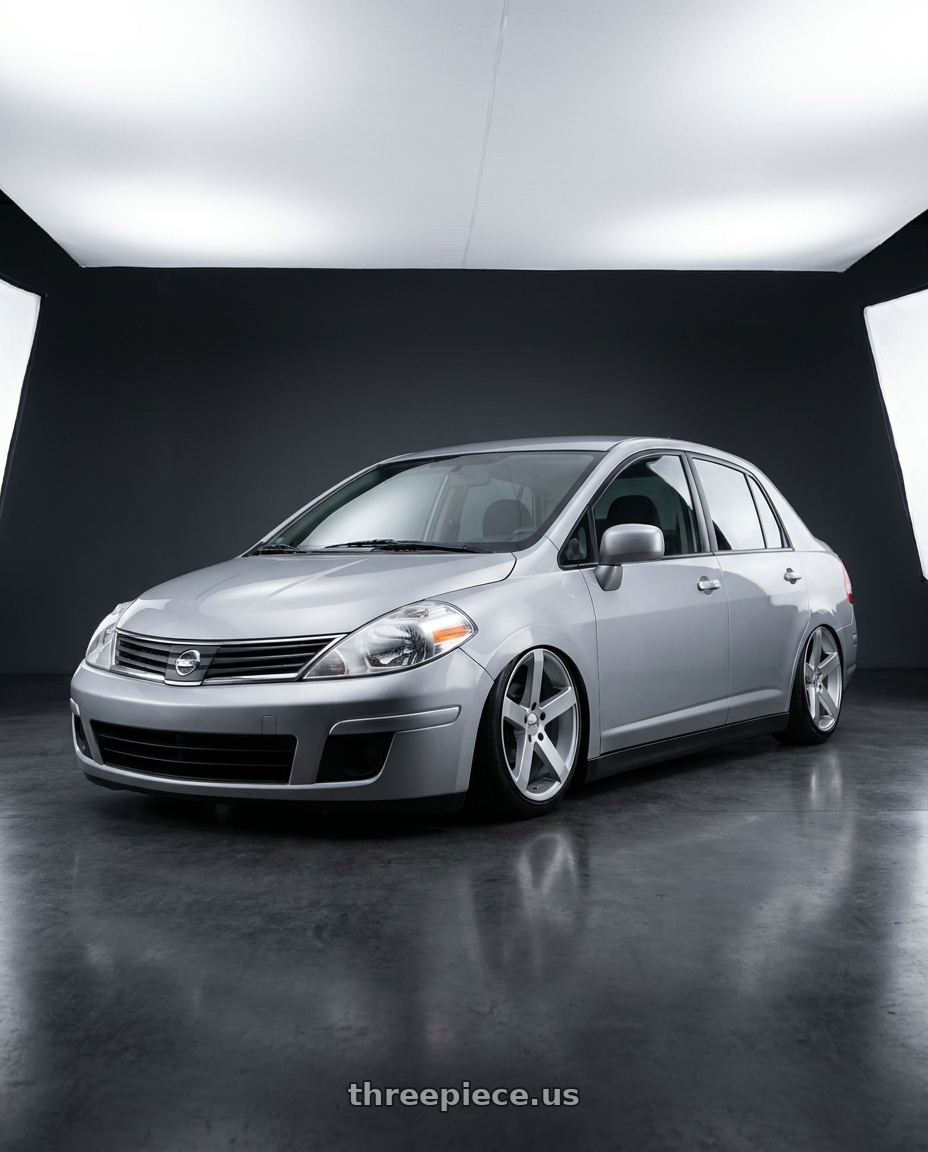 2010 Nissan tiida 4d 18 l with Petrol P3B 5X114.3 15X6.5 +38 GLOSS SILVER wheels