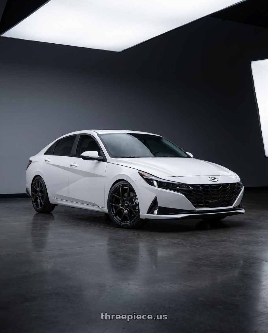 2024 Hyundai Elantra N with Ssr Gtv03 5x114.3 19x8.5+38  FLAT BLACK wheels