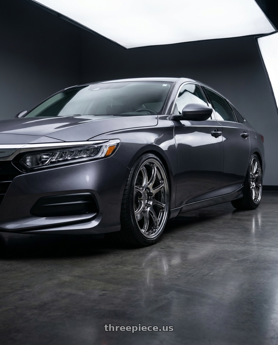 2019 honda accord lx with Enkei PF09 5x114.3 18x9.5+40 SBC wheels