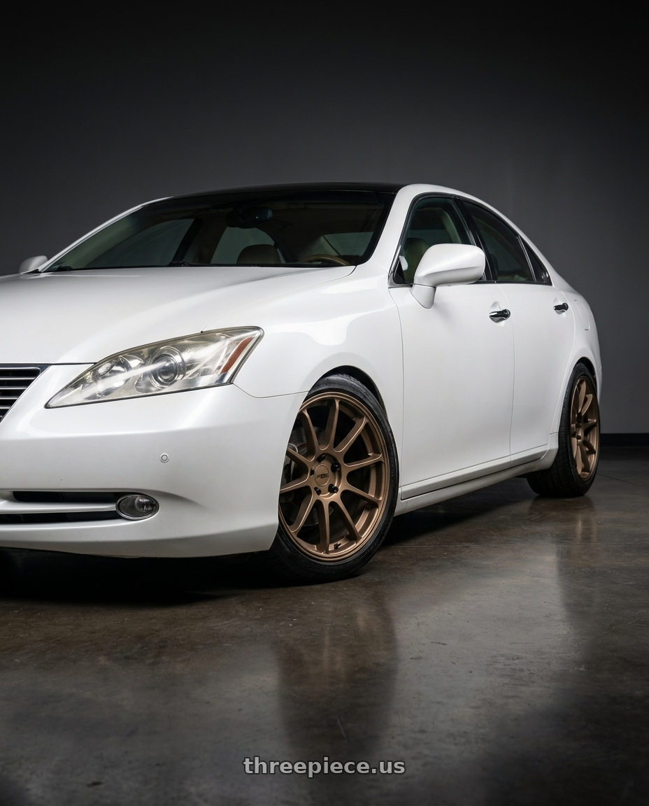 2008 Lexus es 350 with KATANA RACING KR07 5x108 17x7.5 +40 Matte Bronze wheels