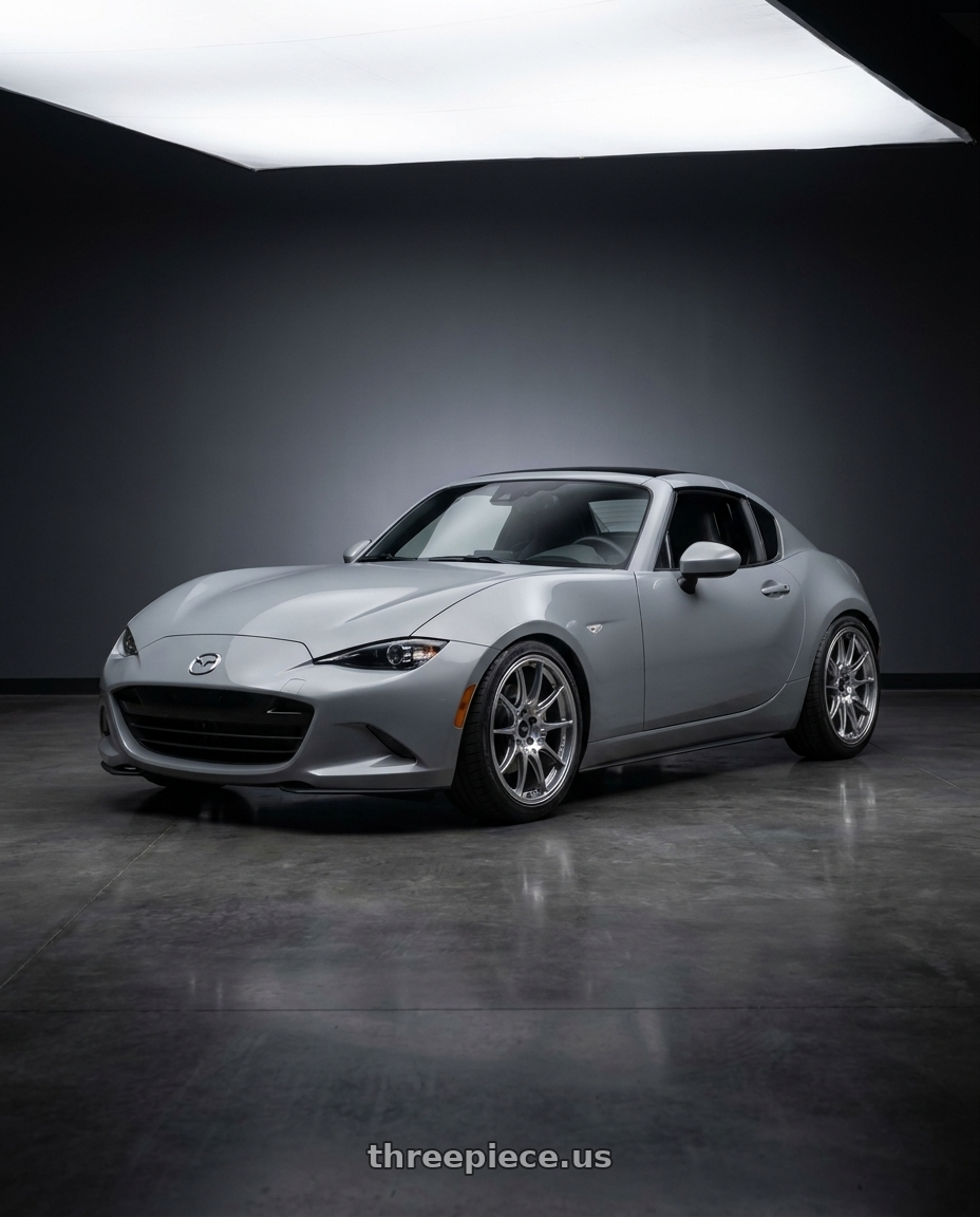 2025 mazda mx5 rf nd3 with Enkei GTC02 4x100 17x7.5+35 Hyper Silver wheels