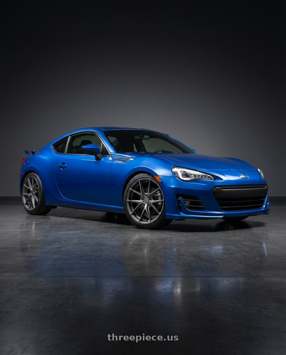 2017 Subaru BRZ with Niche 1PC M116 MISANO 5X100 17X8 +40 MATTE GUN METAL wheels