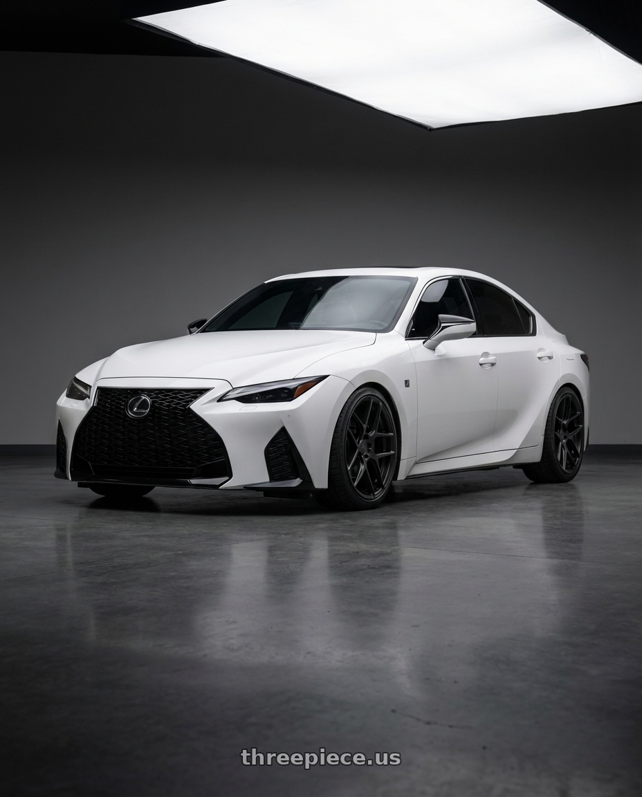 2018 Lexus IS 350 F Sport with Aodhan AFF2 5x114.3 19x9.5+35 Matte Black wheels