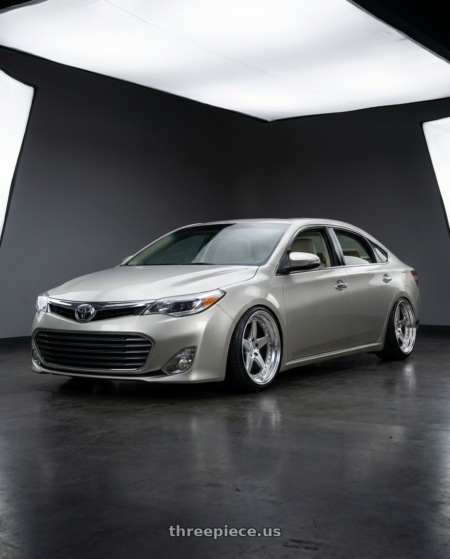 2013 toyota avalon with Aodhan DS05 5x114.3 18x8.5+35 Silver w/Machined Face wheels