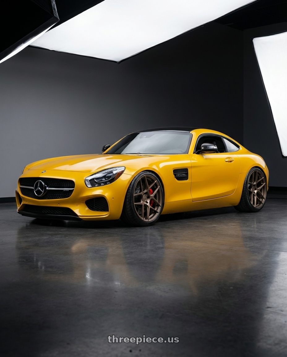 2019 Mercedes-Benz AMG GT with Aodhan AFF2 5x112 20x10.5+35 Matte Bronze wheels