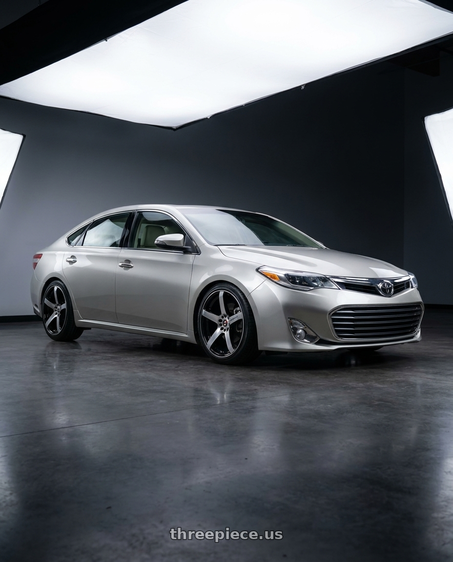 2013 toyota avalon with Spec-1 SPT-32 5x114.3/5x120 18x8 +34 Gloss Black & Machined wheels