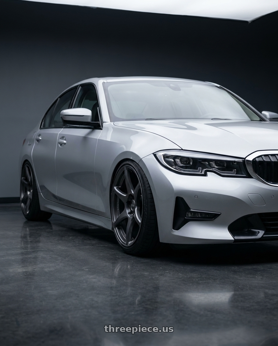 2023 BMW 3 Series G20 with Kansei K11G Tandem 5X112 19x9.5 22 Gunmetal wheels