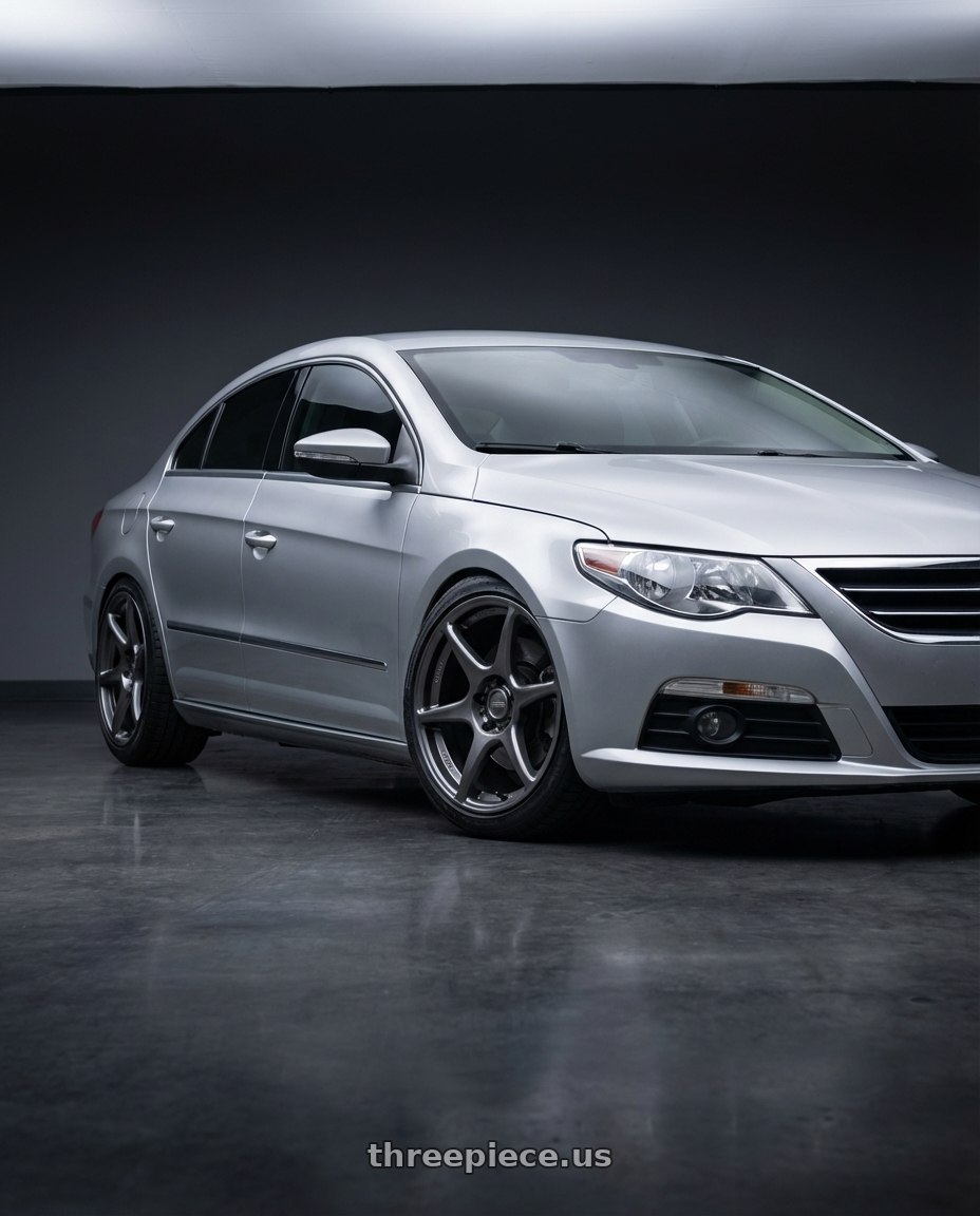 2015 Volkswagen CC with Kansei K11G Tandem 5X112 19x9.5 22 Gunmetal wheels