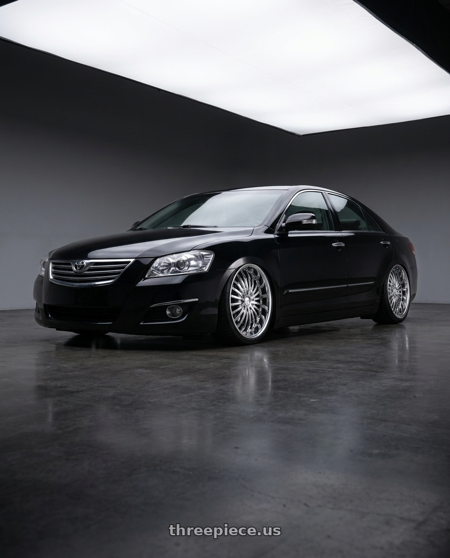 2007 Toyota Camry with Strada Spina 5x114.3/5x120 20x8 +40 Chrome wheels