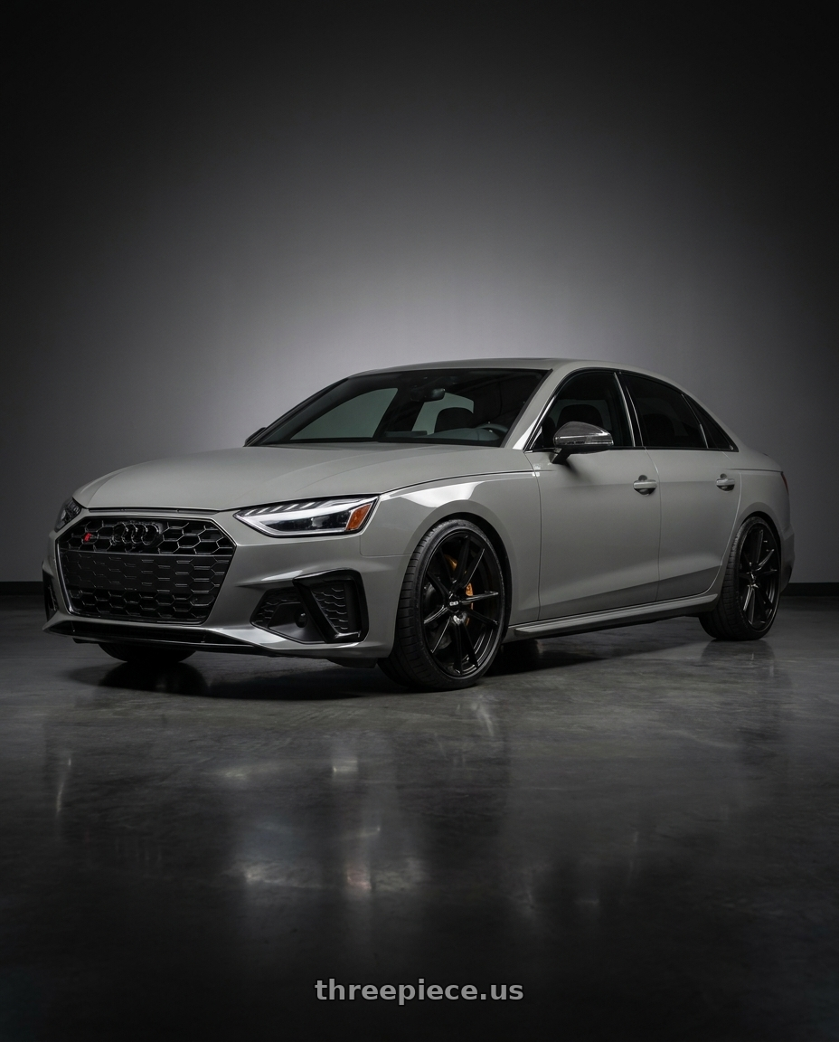 2021 Audi S4 Prestige with Rotiform RC199 KPR 5X112 20x10.5 +35 SATIN BLACK wheels
