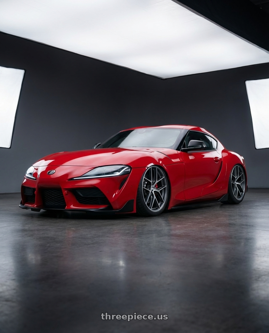 2023 Toyota GR Supra with BBS CC-R 5x112 19x9.0+42 Graphite w/ Diamond Cut Face wheels