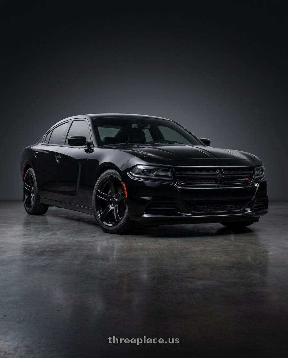 2021 Dodge Charger SXT with OE Wheels DG22 5x115 20x9.5+18 Black wheels