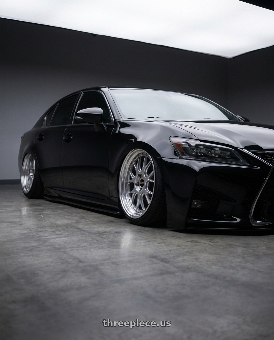2013 Lexus gs350 with BBS LM-R 5x120 19x9.5+35 Diamond Silver wheels
