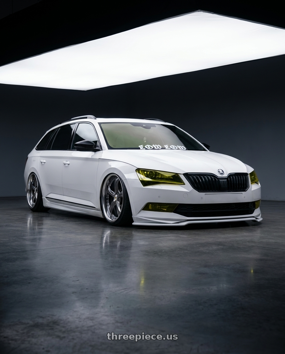 2018 superb combi  with Work Wheels VS-KF 5X114.3 19x7.5+34 Brilliant Silver Black A Disk FULL REVERSE wheels