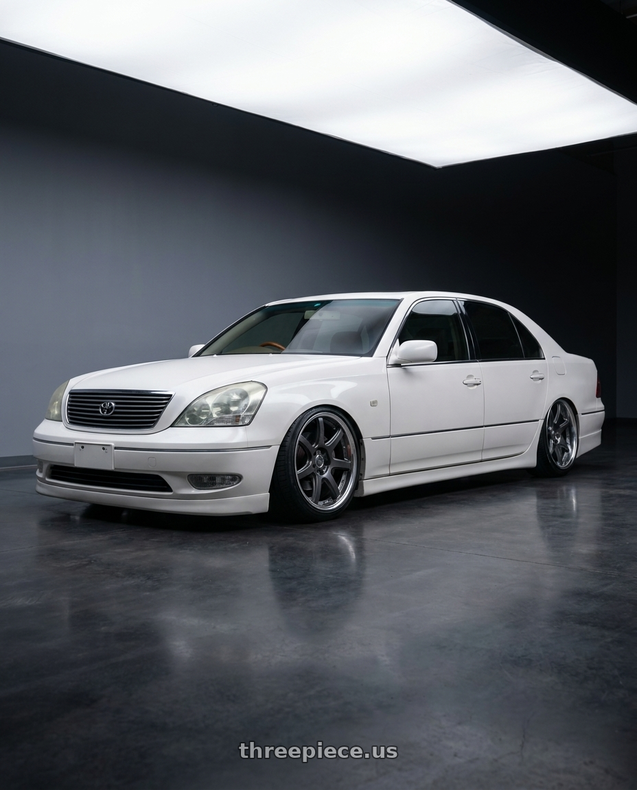 2000 Toyota Celsior with Work Emotion T7R 2P wheels