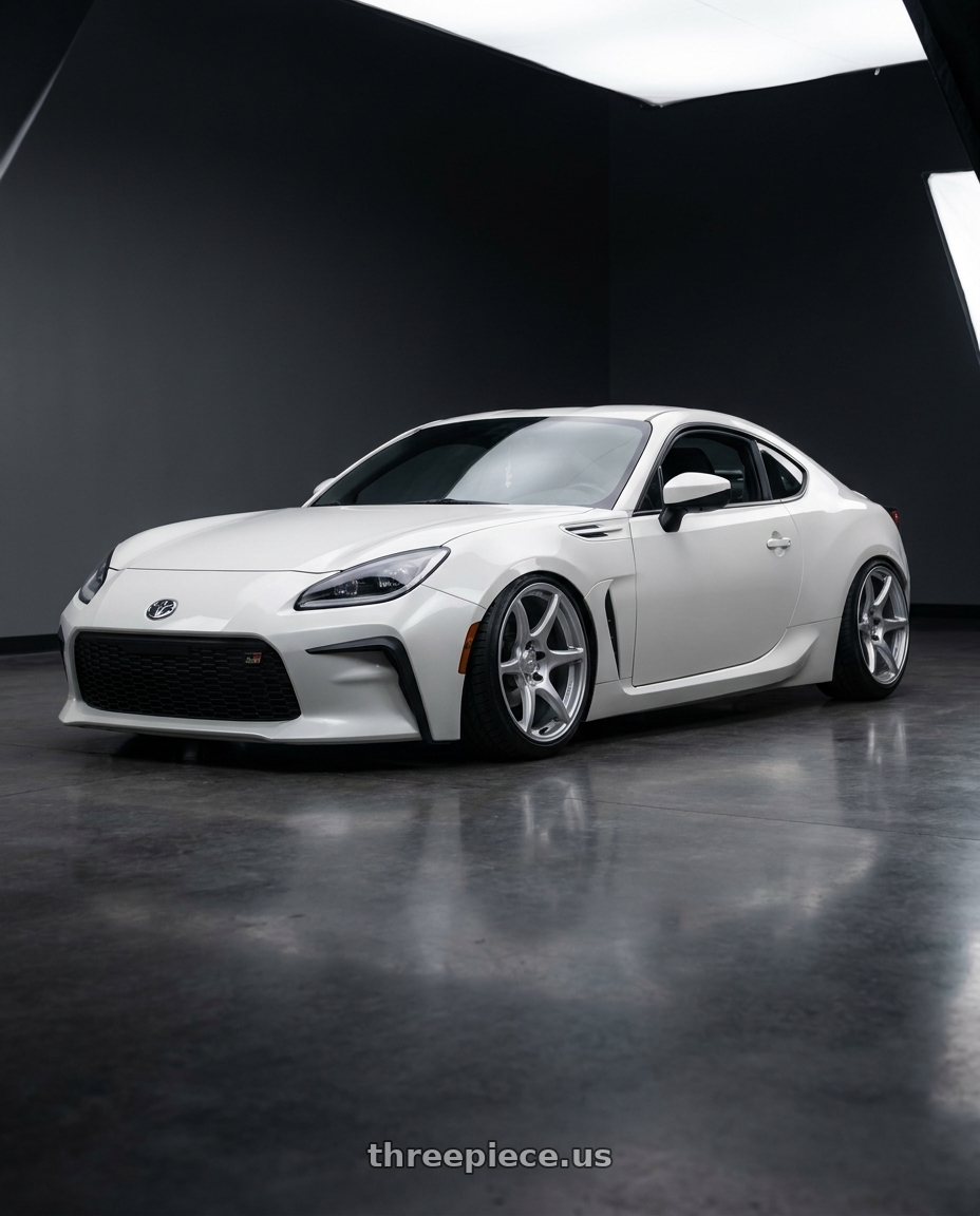 2016 Scion FR-S with Kansei K11S Tandem 5X100 17x9.5 12 Hyper Silver wheels