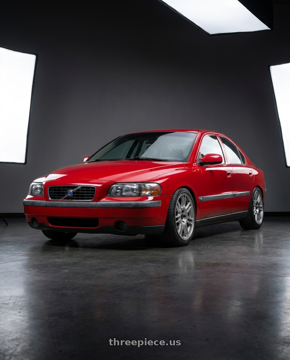 2002 Volvo s60 2.4t with Konig Ultragram 5x108 18x8.5+42 Titanium Metallic Knurled Bead wheels