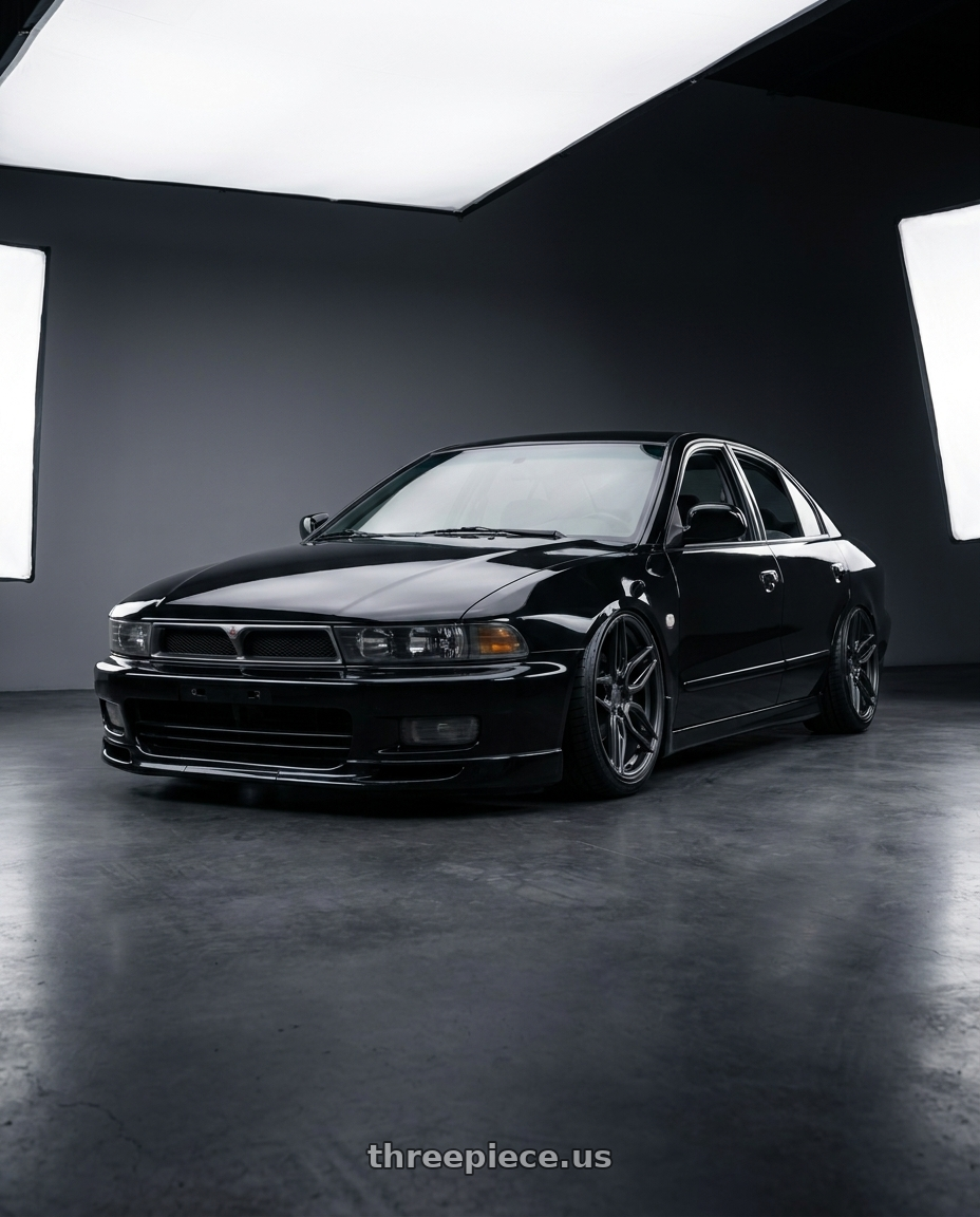 2004 Mitsubishi galant with ADV.1 ADV005 5x112 21x9 +20 Satin Black wheels