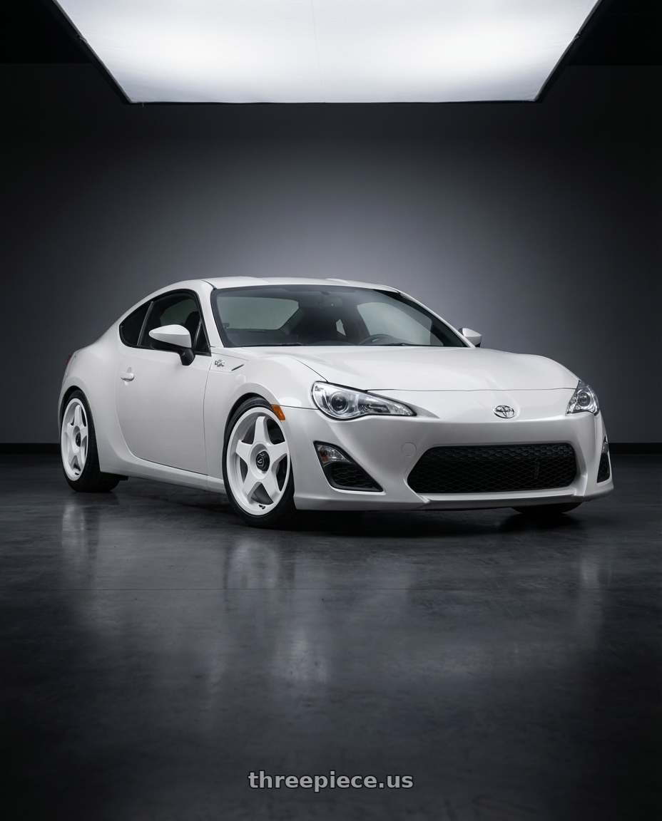 2016 Scion FR-S with fifteen52 CHICANE 5x100 / 5x112 17x7.5 +35 RALLY WHITE (GLOSS WHITE) wheels