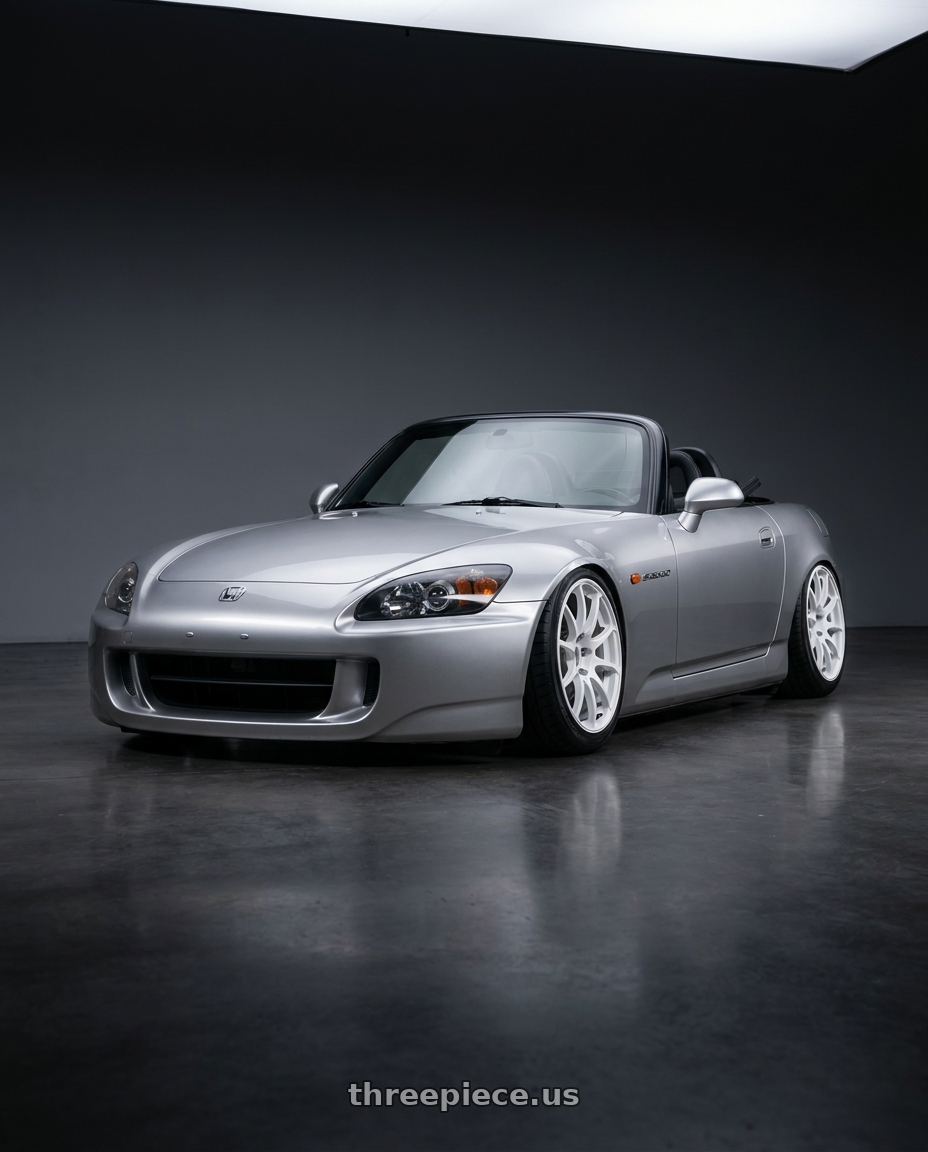 2009 Honda S2000 with Advan RCIII 5x114.3 17x7+45 White wheels