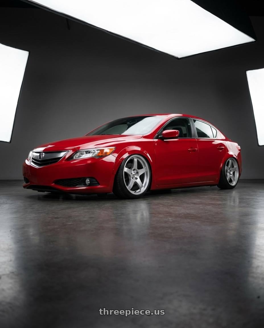 2012 Acura ILX with Ssr Gtv01 5x114.3 18x9+35  GLARE SILVER wheels