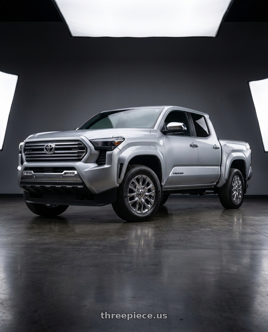 2024 Toyota Tacoma with OE Wheels CV32 6x139.7 20x9+28 Chrome wheels