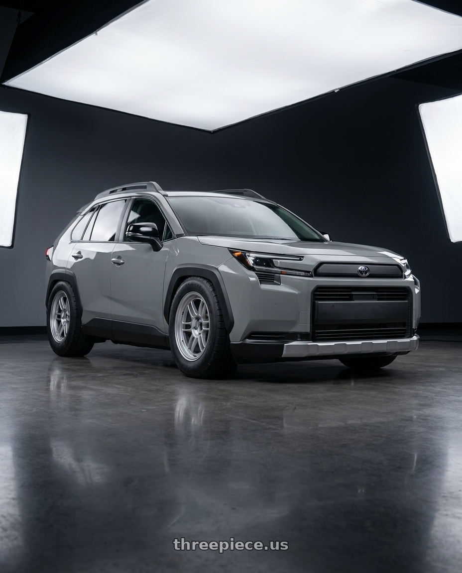 2026 Toyota RAV4  with Enkei RPF1 5x114.3 18x8.5+40 Silver wheels