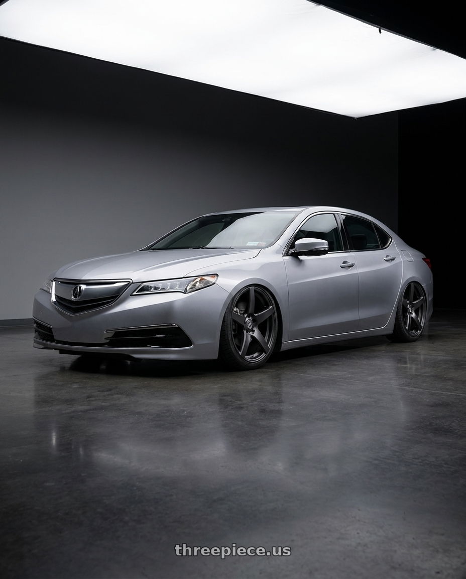 2019 Acura TLX with Forgestar CF5 5x114.3 20x9 +35 Satin Black wheels