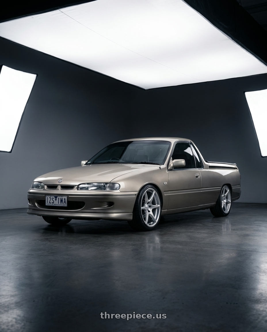 1999 vs commodore with Kansei K11S Tandem 5X120 19x9.5 22 Hyper Silver wheels