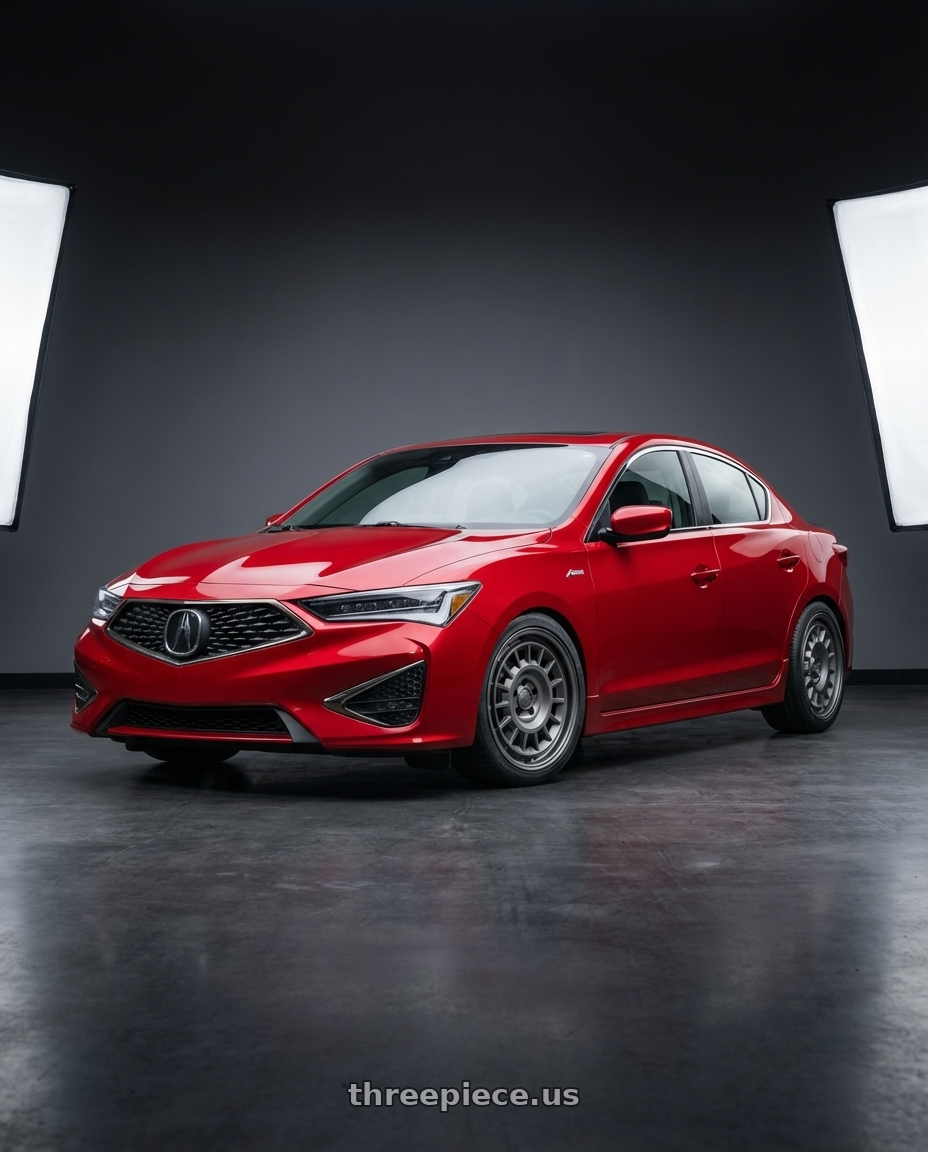 2012 Acura ILX with fifteen52 ALPEN MX 5x114.3 17x8 +38 FROSTED GRAPHITE (SATIN GREY) wheels