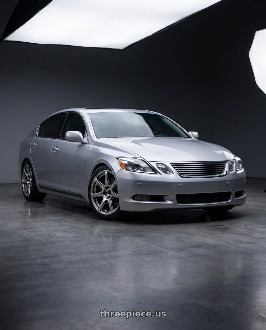 2006 Lexus gs300 with Work Emotion T7r 5x100 18x9.5 +38 Gt Silver wheels