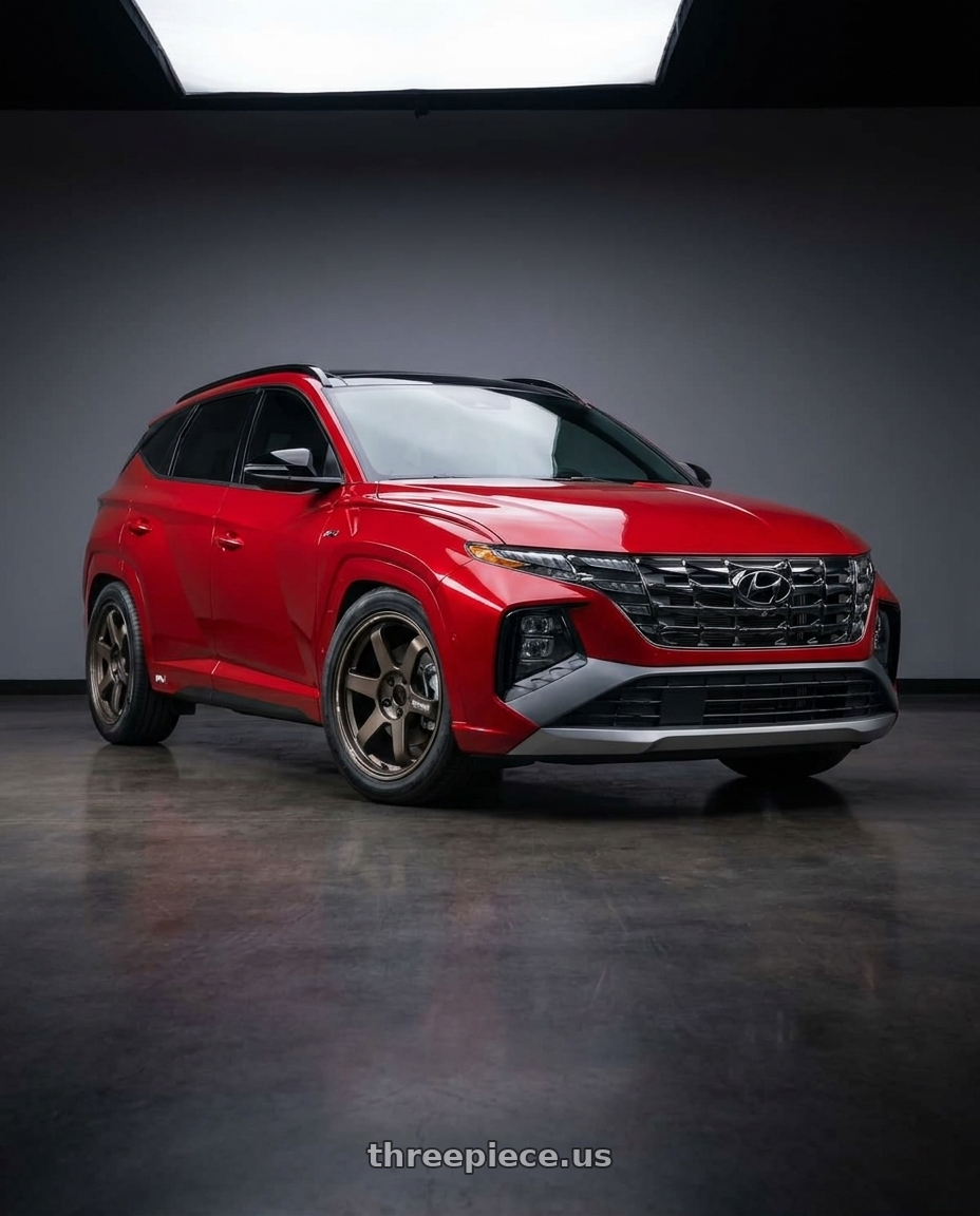 2022 Hyundai Tucson N line with Volk Racing TE37 Ultra 5x114.3 19x8.5+45 wheels