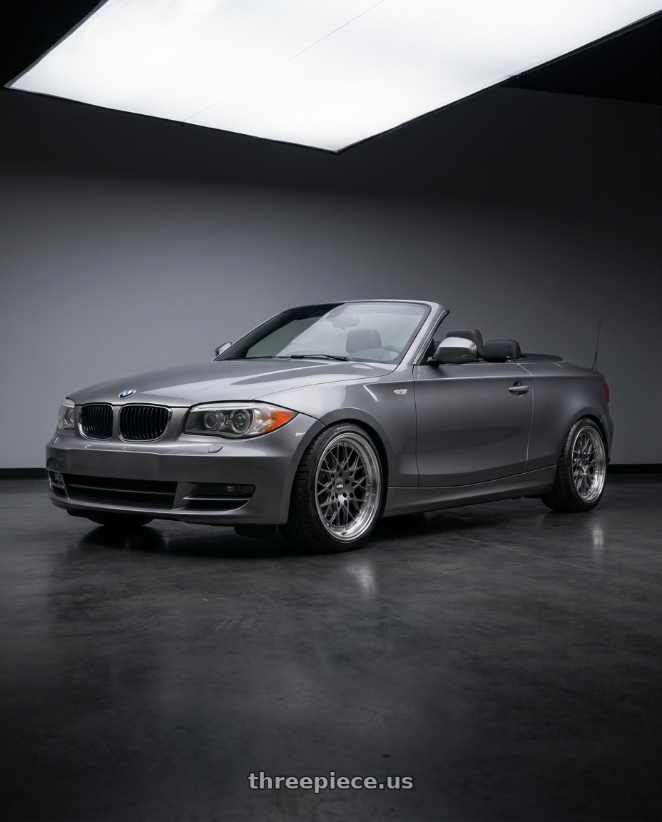 2011 bmw 128i with ESR Wheels CS SERIES CS3 5x114.3 18x10.5 +22 Matte Graphite wheels