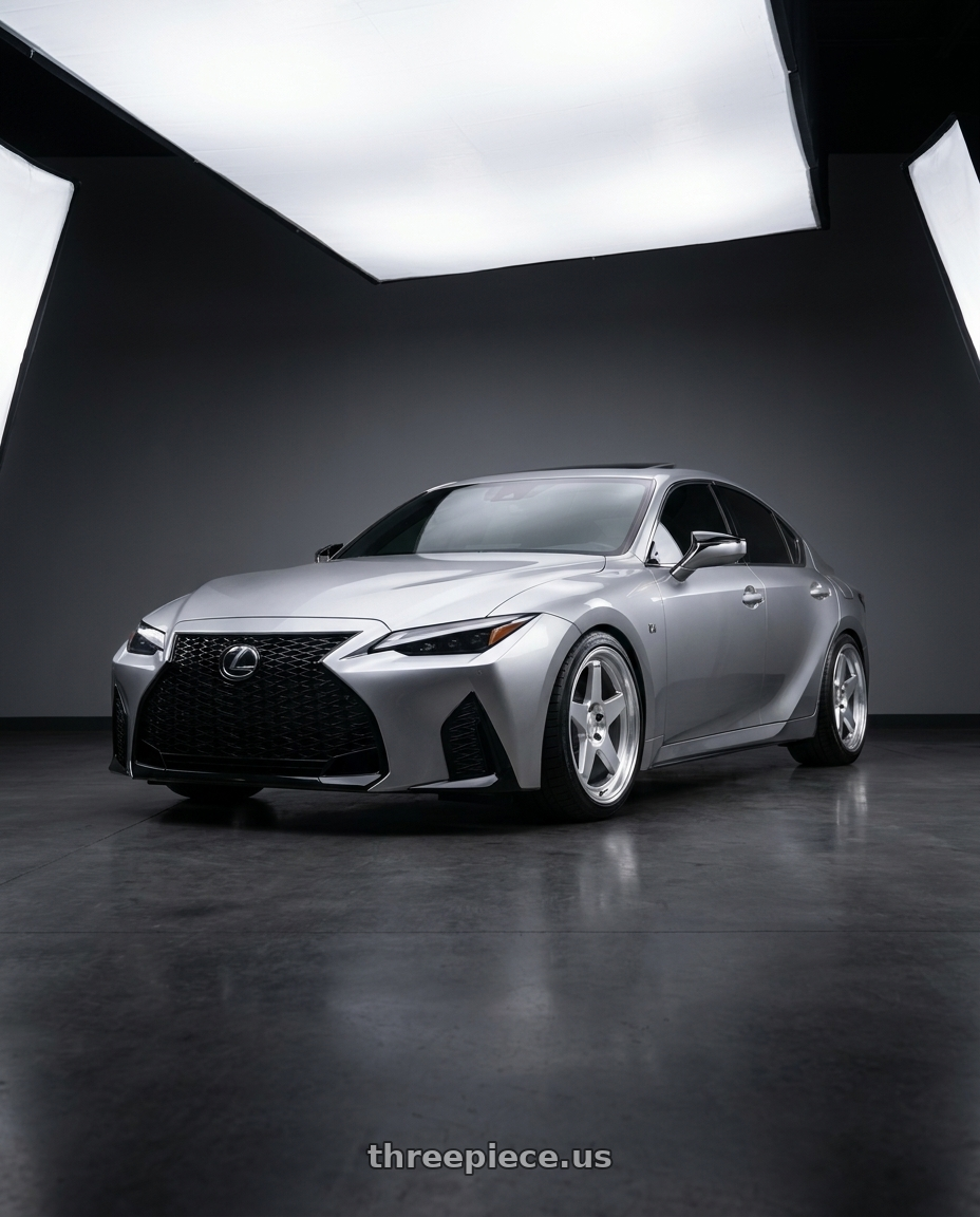 2022 lexus is350 iridium silver with Kansei K12H KNP 5X112 19x10.5 35 Hyper Silver wheels