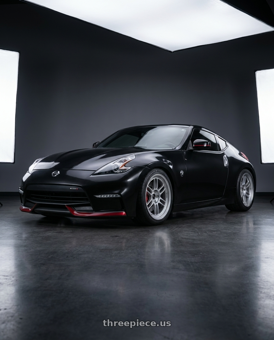 2020 Nissan 370Z Sport Touring with Enkei RPF1 5x114.3 18x9.5+15 Silver wheels