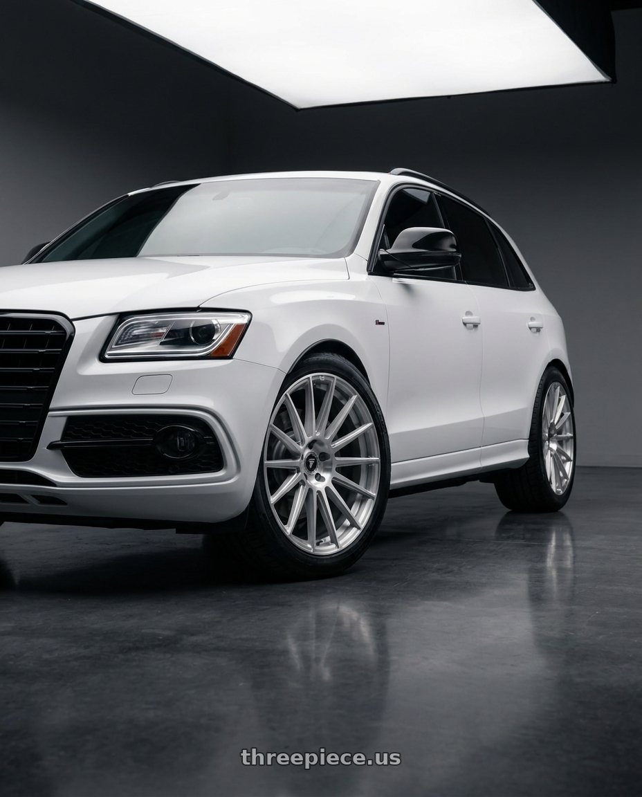 2017 audi q5 with Fittipaldi 363BS 5x114.3 20x9.5 +38 Brushed Silver wheels