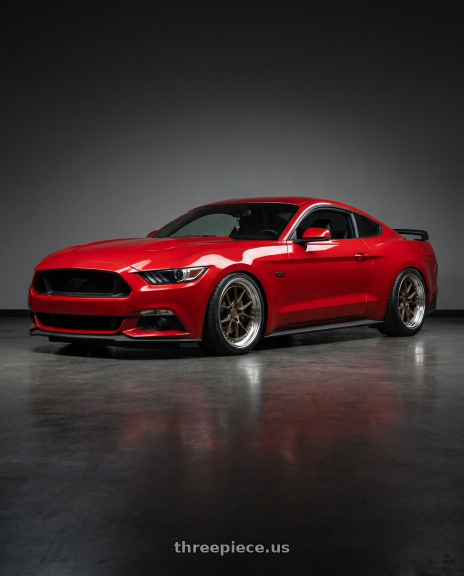 2015 mustang gt with Aodhan DS08 5X114.3 19x9.5+30 Bronze w/Machined Lip wheels