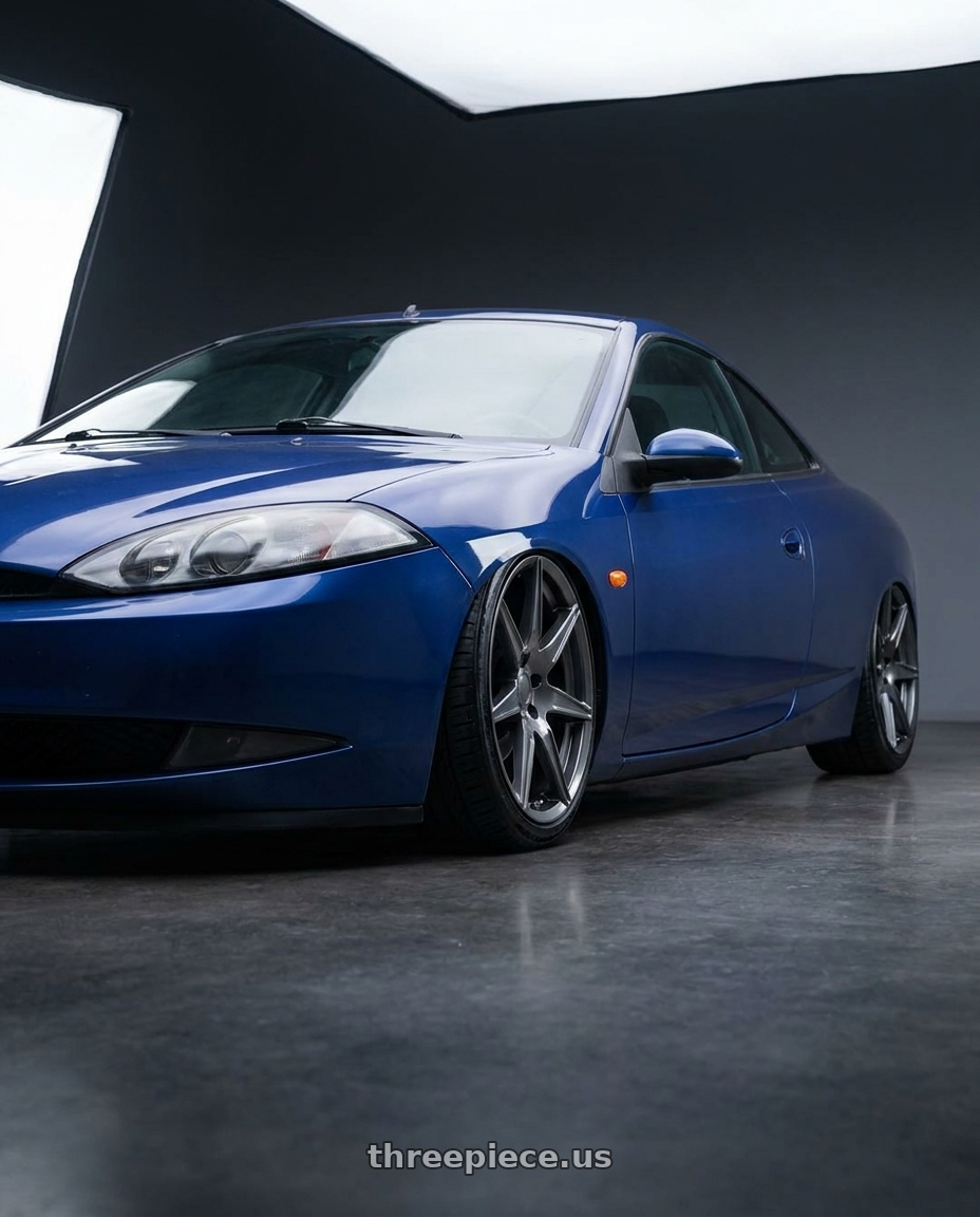 2002 Mercury cougar with Voxx Replica Mustang GT500 5x114.3 20x10.5+45 Gun Metal wheels