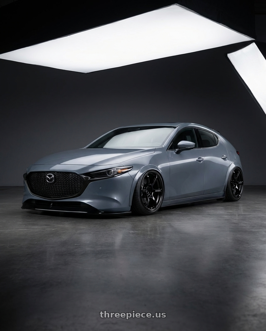 2023 Mazda Mazda3 Turbo with Advan RGIII 5x114.3 18x10+35 Gloss Black wheels